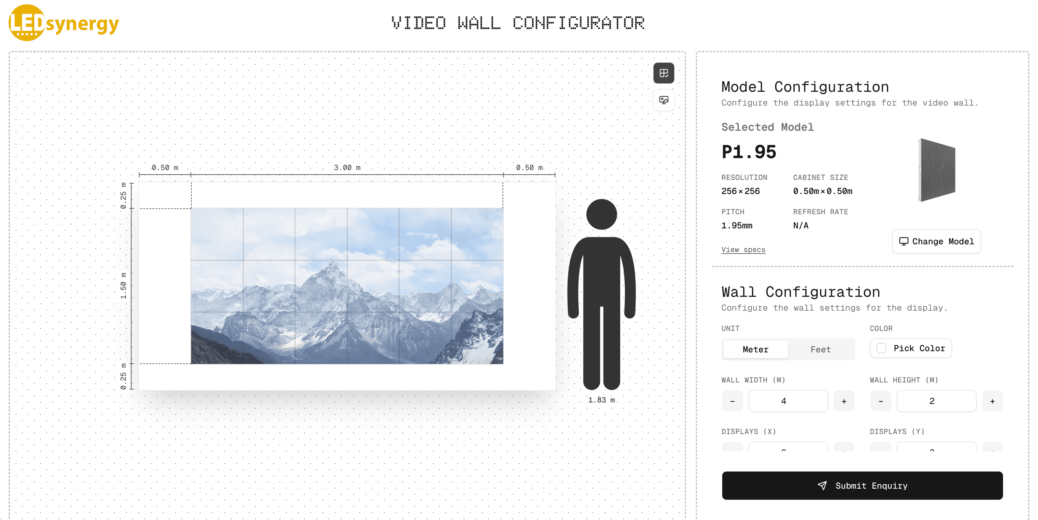 Video wall configurator